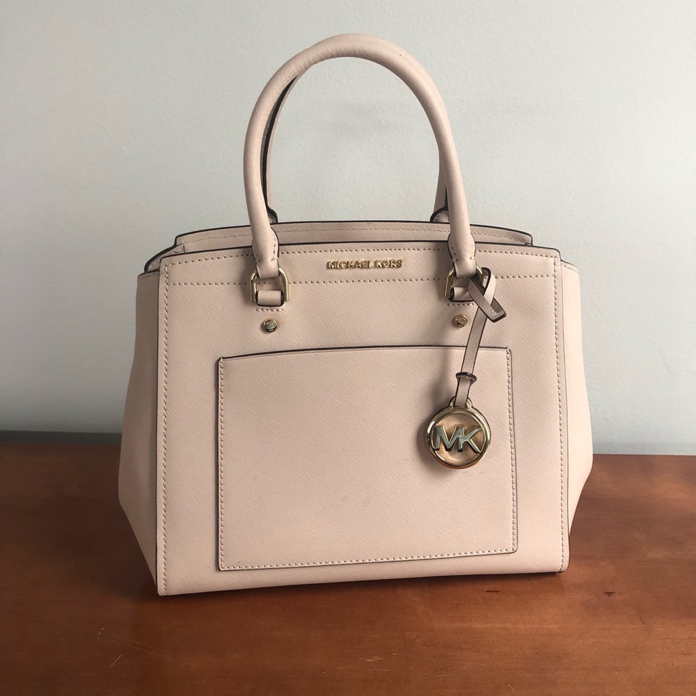 Authentic Michael Kors Blush Pink Purse - image 1